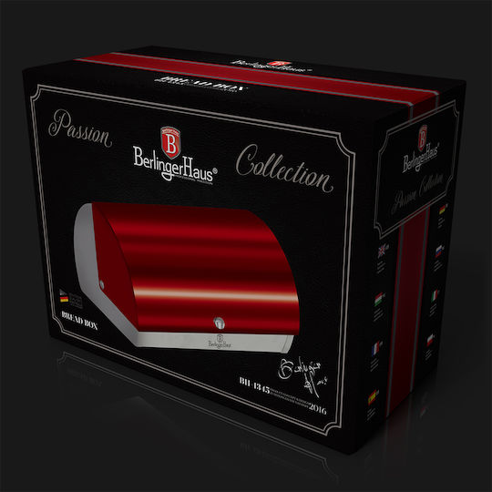 Berlinger Haus Bread Box Red 38.5x28x18.5cm