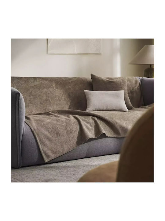 Gofis Home Three-Seater Sofa Throw Nimbus 180x310cm Taupe 447/22