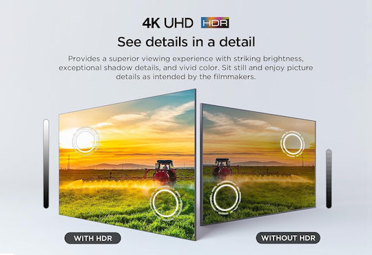 TCL Smart Τηλεόραση 43" 4K UHD LED P61B HDR (2023) 43P61B
