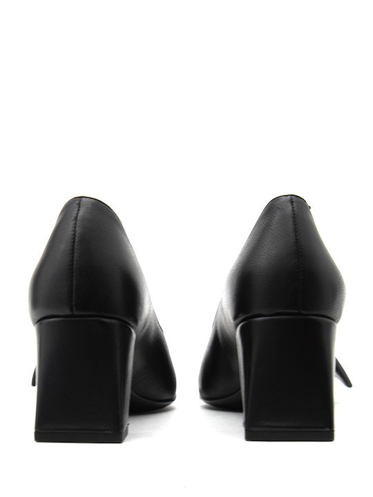 Leather Black High Heels