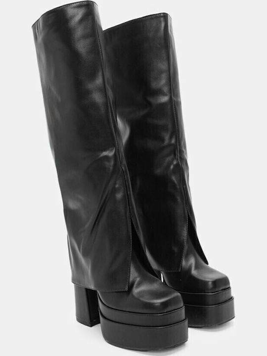 Damenstiefel mit hohem Absatz Schwarz