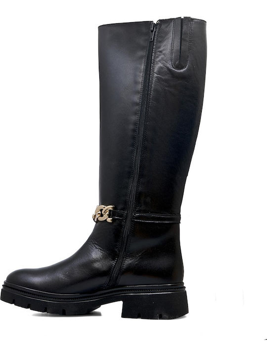 Leather Women's Boots Black
