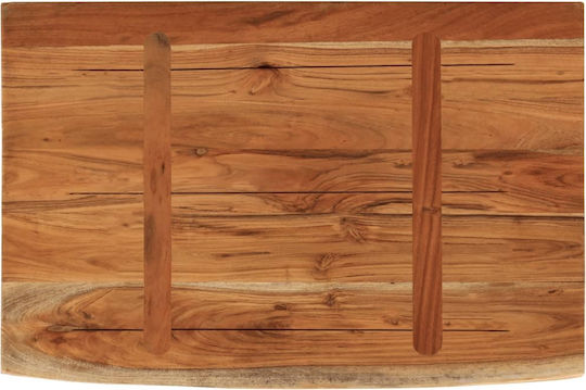 Ράφι Live Edge Καφέ 50x30x3.8εκ.