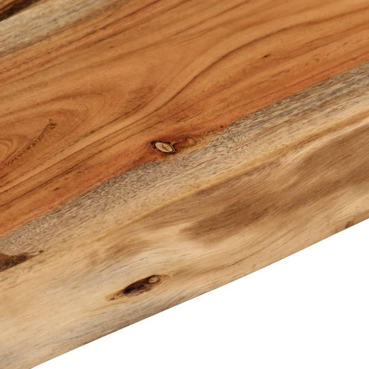 Ράφι Live Edge Καφέ 50x30x3.8εκ.