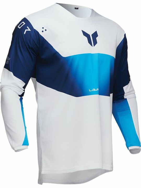 Thor Launchmode Men's Jersey Motocross Blue