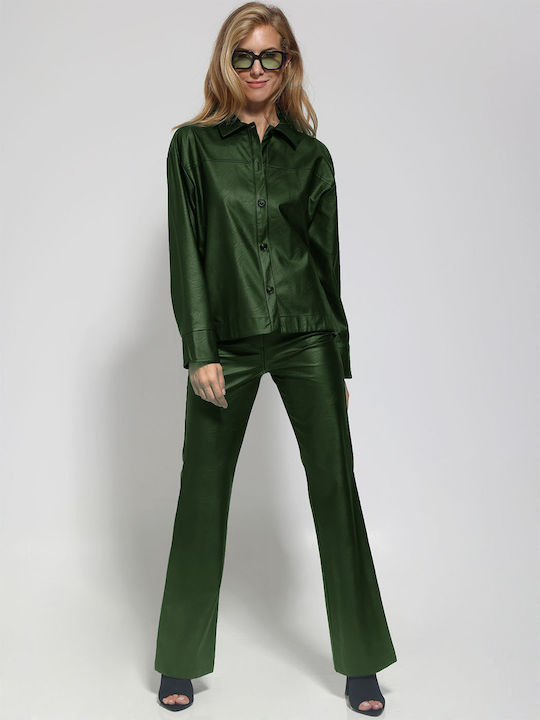 Women's Long Sleeve Shirt Khaki
