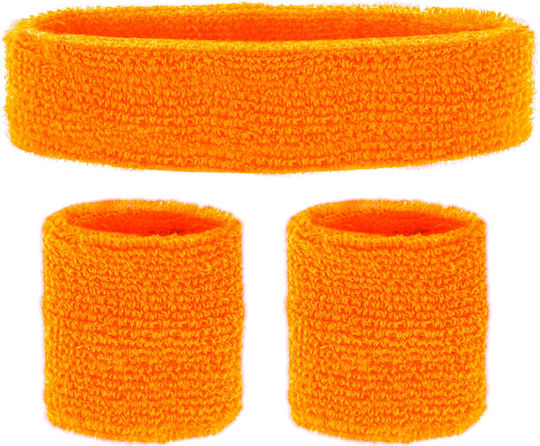 Αξεσουαρ Neon Πορτοκαλι Sweatbands Set