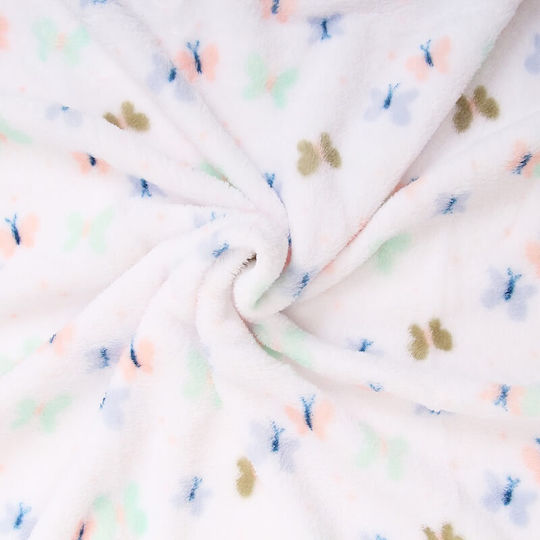 Mother's Choice Pătură Pepinieră Swaddling pături Fleece Albă 75x100cm