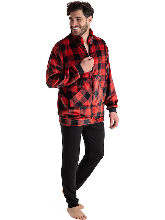 Rachel Winter Karo Herren-Robe Plaid