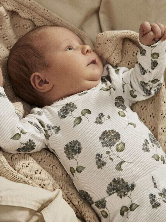 Lil' Atelier Baby Bodysuit Long-Sleeved Coconut Milk