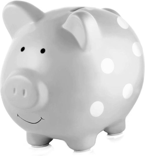 Pearhead Children's Money Box Ceramic Gray