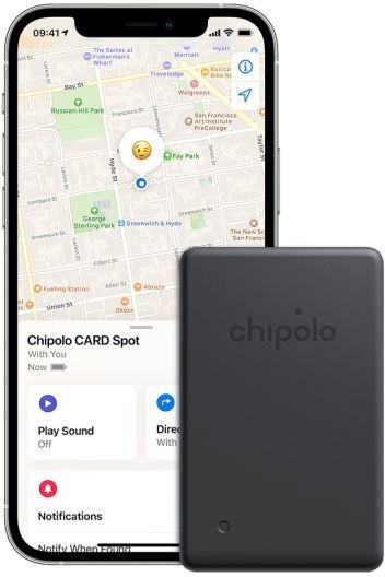 Chipolo CARD Spot Apple Find My Tracker Μαύρο