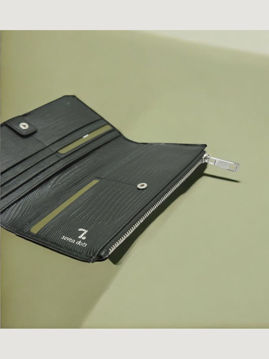 Large Leather Women's Wallet Classic Green