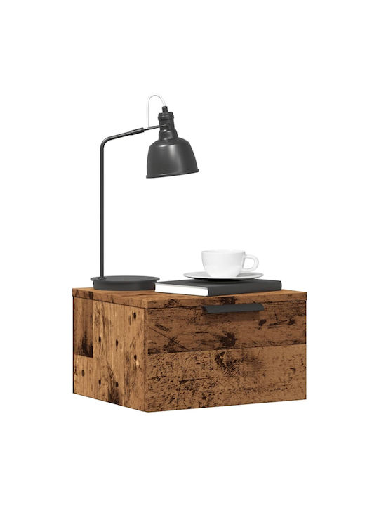 Wooden Bedside Table Old Wood 34x30x20cm