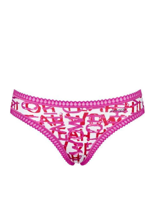 Βαμβακερά Femei Slip 3Pack cu Dantelă Colorful