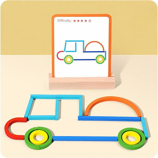 Montessori STEM Educational Game Knowledge made of Wood