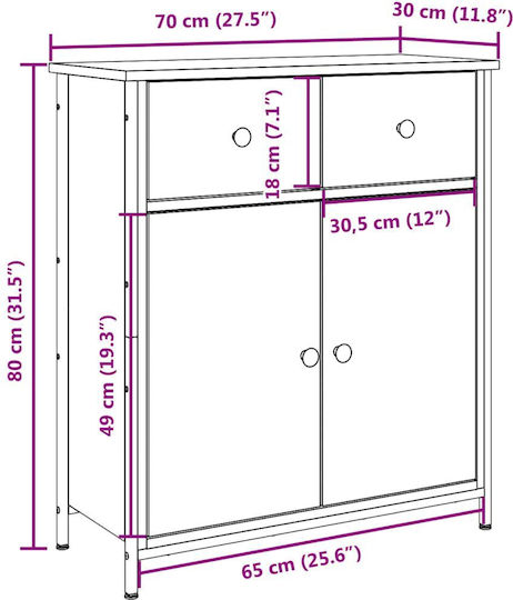 Bufet Maro 70x30x80cm