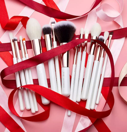 Professional Set with Makeup Brushes and Sponges for Foundation 15pcs