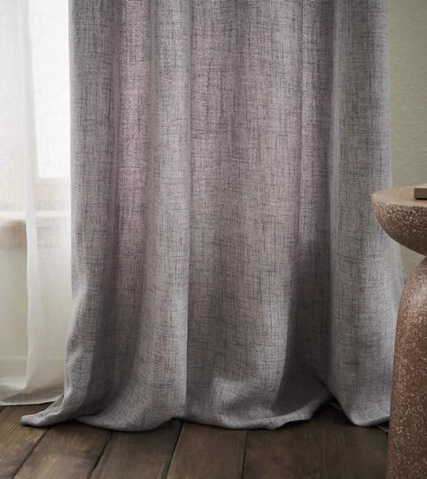 Gofis Home Curtain with Pencil Pleat Magna Gray 140x295cm