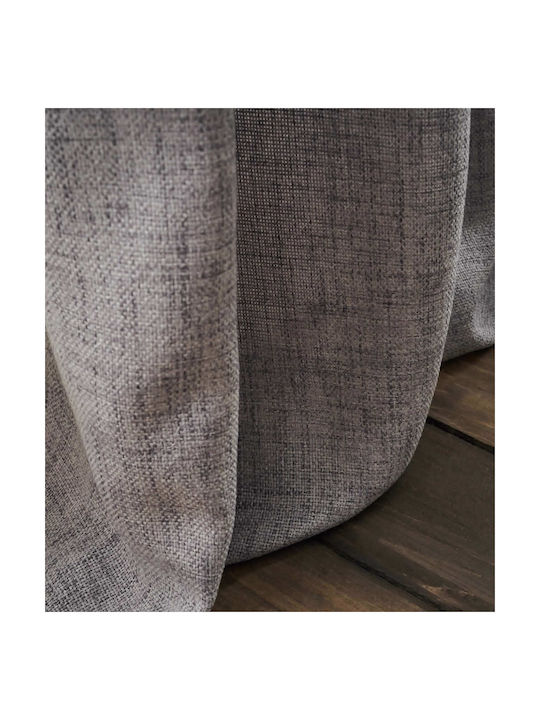 Gofis Home Curtain with Pencil Pleat Magna Gray 140x295cm