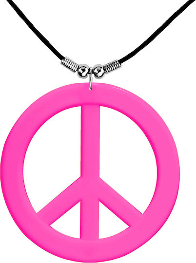 Hippie Neonpinke Halsketten-Accessoire