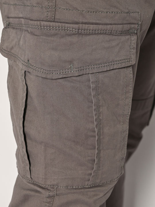 Trousers Cargo Elastic Gray