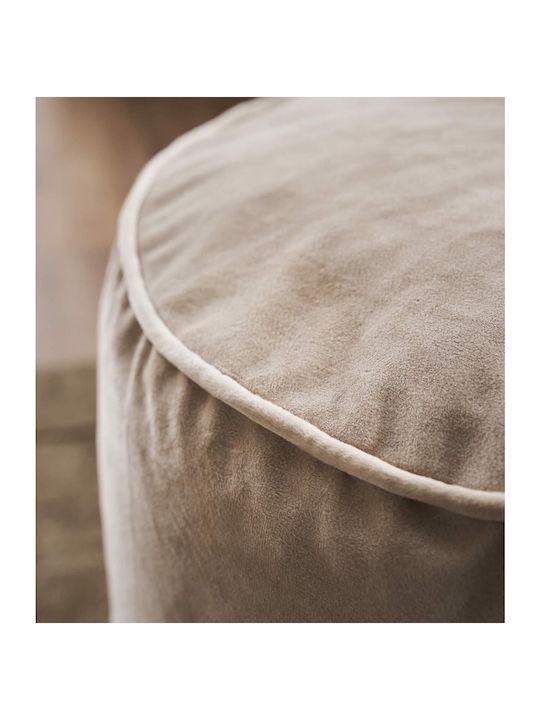 Bean Bag Stool Waterproof Winter Beige 40x50x50cm