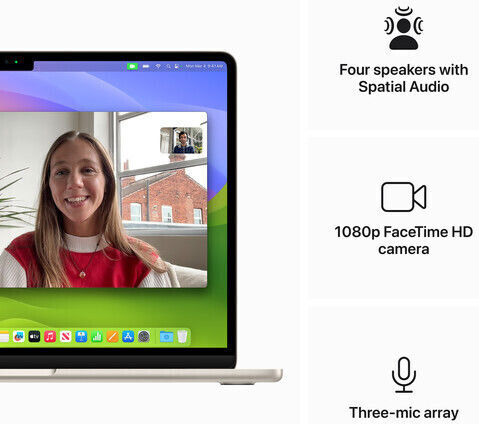Apple MacBook Air 13" (2024) 13.6" Retina Display (M3-8-Core/24GB/512GB SSD) Starlight (GR Keyboard)