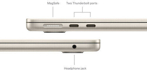 Apple MacBook Air 13" (2024) 13.6" Retina Display (M3-8-Core/24GB/512GB SSD) Starlight (GR Keyboard)