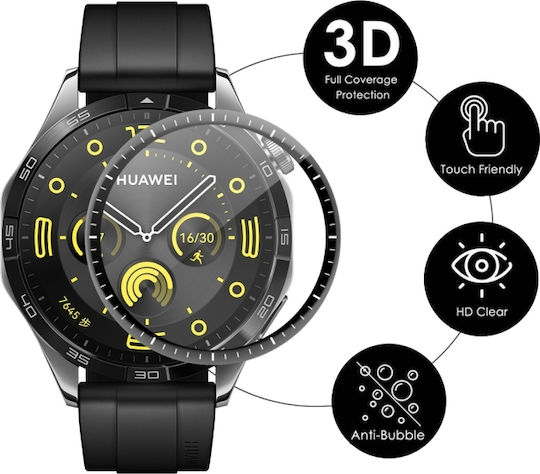 Folie de protecție ecran Huawei Watch GT 5 46mm 2buc Enkay 3D Acoperire completă Margine moale PC PMMA HD