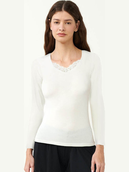 Women's Long Sleeve T-Shirt Beige