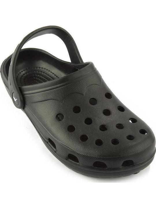 Fshoes Ανδρικά Σαμπό Μαύρα