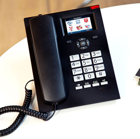 FM-2950 Telefon cu Fir de Birou pentru Persoane Vârstnice Negru