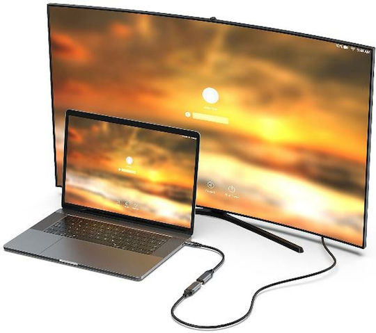 Equip Μετατροπέας USB-C male σε HDMI female Γκρι 1τμχ 133492
