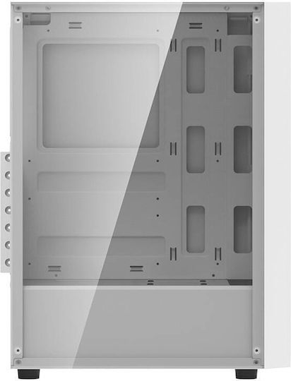 Darkflash A290 Gaming Midi Tower Κουτί Υπολογιστή με Πλαϊνό Παράθυρο White