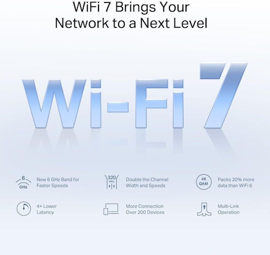 Mercusys Halo H47BE WiFi-Mesh-Netzwerk Zugriffspunkt Wi-Fi 7 Tri Band (2.4 & 5 & 6GHz) in Doppelter Bausatz Weiß