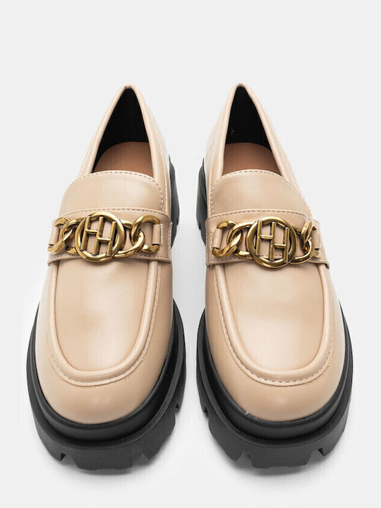 Γυναικεία Loafers σε Μπεζ Χρώμα