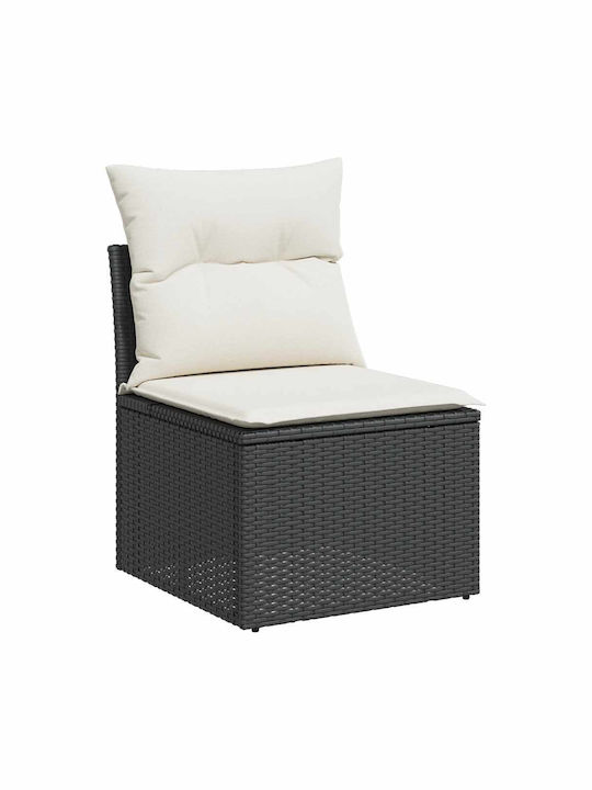 Canapea Cu Patru Locuri De Exterior Din Rattan Cu Perne 55x55x69cm