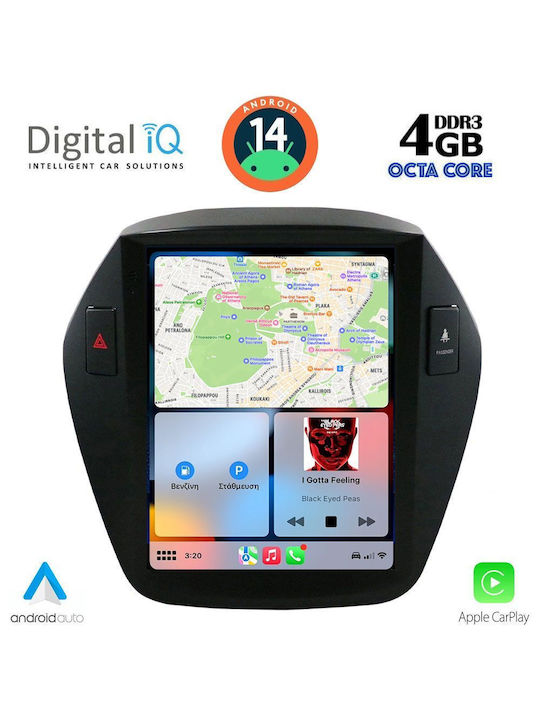 Digital IQ Car Audio System for Hyundai iX35 2010-2015 (Bluetooth/USB/WiFi/GPS/Apple-Carplay/Android-Auto) with Touch Screen 9.7"