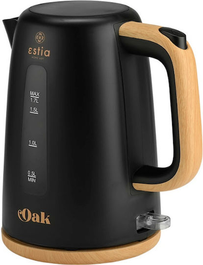 Estia Oak Електрическа Кана 1.7л 2200W Черна