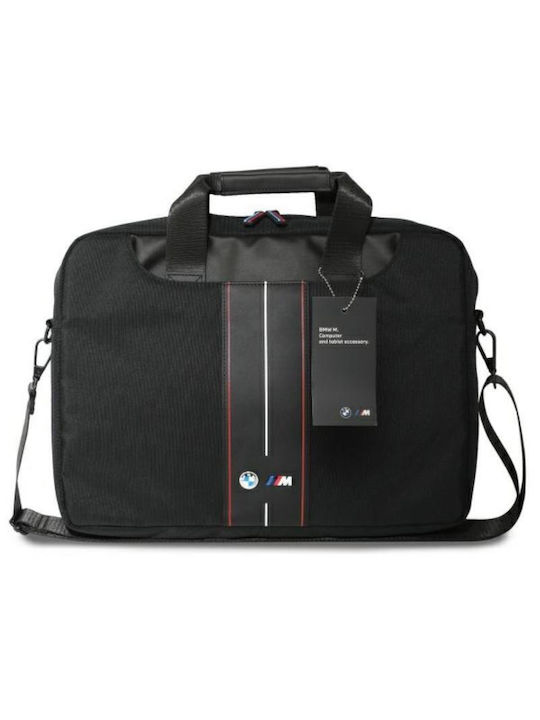 Bmw Nylon Red Stripe 16" Laptop Bag Black