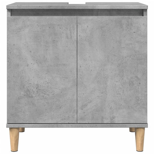 vidaXL Waschtisch ohne Waschbecken L58xB33xH60cm Gray