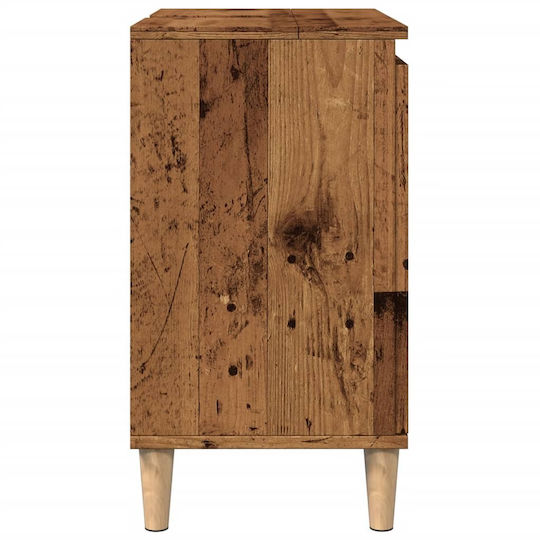 vidaXL Waschtisch ohne Waschbecken L58xB33xH60cm Coffee