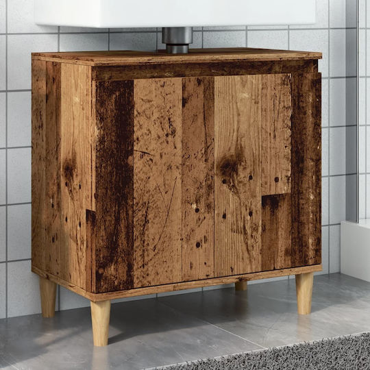 vidaXL Waschtisch ohne Waschbecken L58xB33xH60cm Coffee