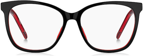 Boss Femei Plastic Rame Ochelari Ochi de pisică Negru HG 1251 OIT