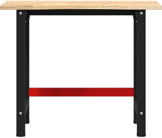 Vidaxl Работна маса 100x60x81.5 см от масивен дъб кафяв цвят