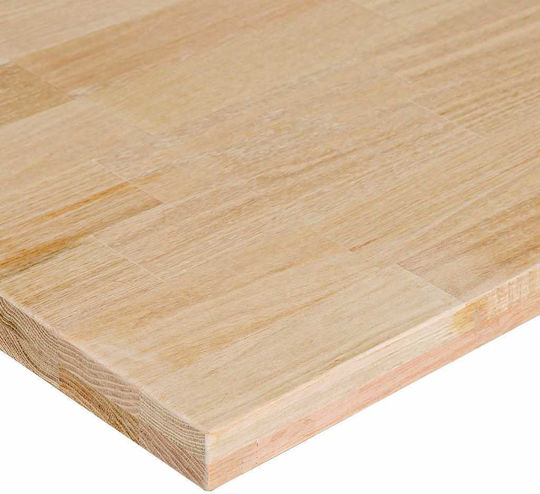 Vidaxl Banc de lucru 80x60x71.5-98 cm Lemn de stejar masiv Maro