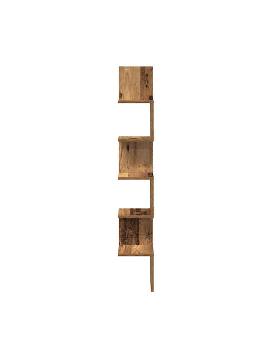 Ъглова Поставка Стенен Кафяв 20x20x127.5см.