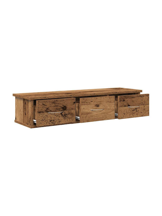 Wand Wohnzimmer Nische aus Spanplatte Braune 88x26x18.5cm