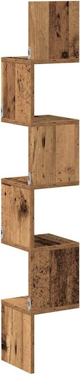 Eckiges Wandregal Braune 20x20x127,5cm
